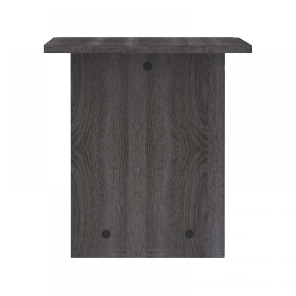 Τραπέζι Kumba pakoworld σε ανθρακί-wenge απόχρωση 80x40x42εκ
