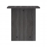 Τραπέζι Kumba pakoworld σε ανθρακί-wenge απόχρωση 80x40x42εκ
