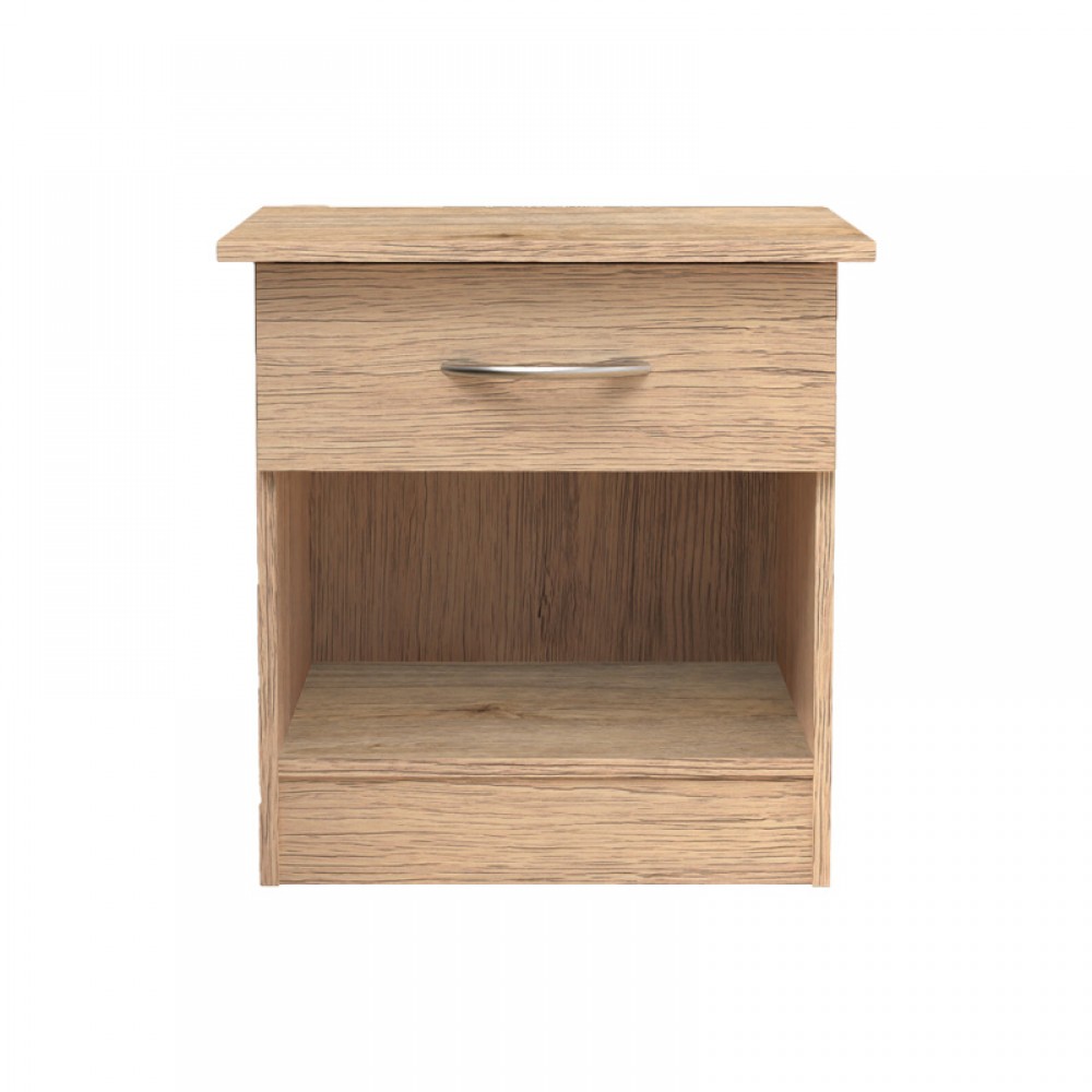 Κομοδίνο Kona pakoworld σε oak απόχρωση 40x34x42εκ