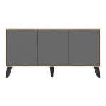 Μπουφές Billie pakoworld sonoma-ανθρακί149x40x77εκ