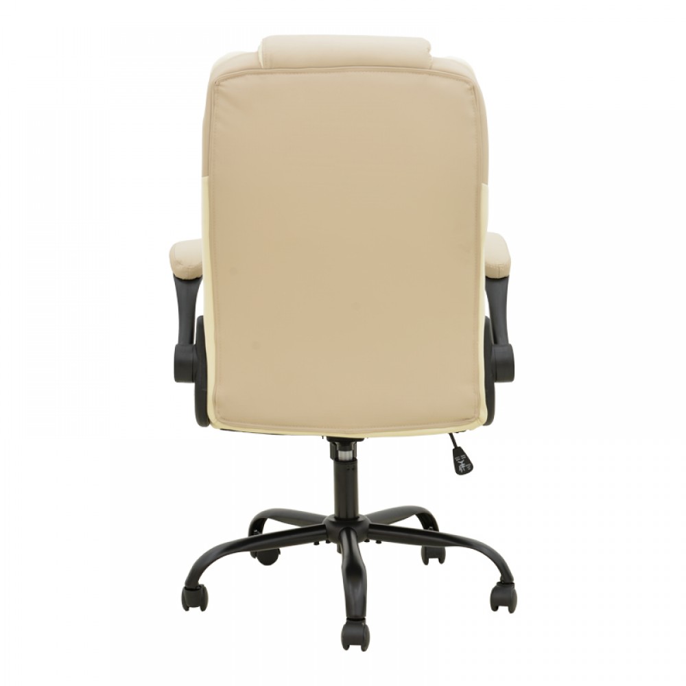 Καρέκλα γραφείου διευθυντή Stellar pakoworld pu σε μπεζ-εκρού απόχρωση 70x77x110-119εκ