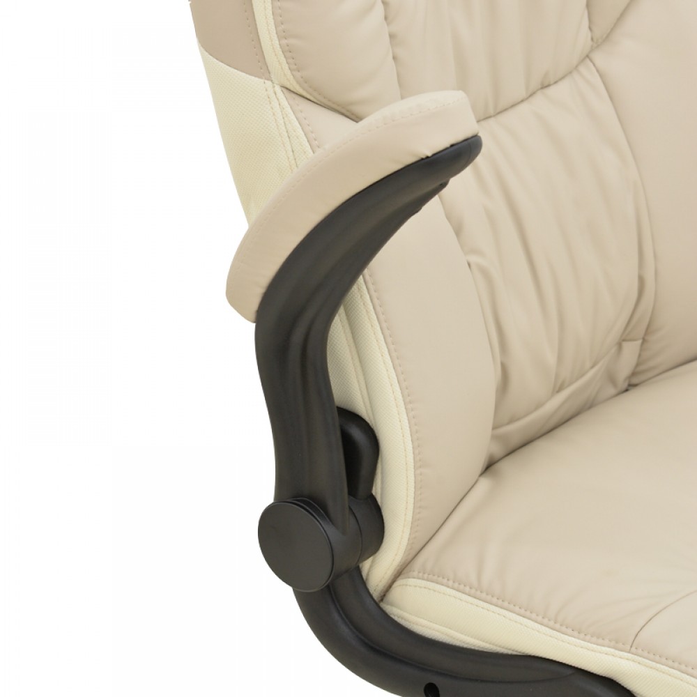 Καρέκλα γραφείου διευθυντή Stellar pakoworld pu σε μπεζ-εκρού απόχρωση 70x77x110-119εκ