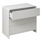 Συρταριέρα Zeplen pakoworld MDF σε λευκή απόχρωση 80x40x75εκ
