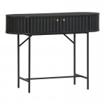 Κονσόλα Zakro pakoworld MDF-μέταλλο σε μαύρη απόχρωση 100x35x75εκ