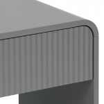Κομοδίνο Zeplen pakoworld MDF σε γκρι απόχρωση 40x40x53εκ