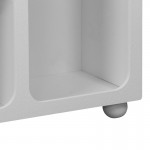 Μπουφές Emersi pakoworld με ράφια mdf σε λευκή απόχρωση 164x34x76εκ