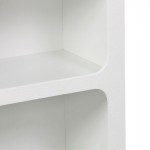 Βιβλιοθήκη-ραφιέρα Emersi pakoworld mdf σε λευκή απόχρωση 70x35x100εκ