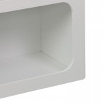 Βιβλιοθήκη-ραφιέρα Emersi pakoworld mdf σε λευκή απόχρωση 70x35x100εκ