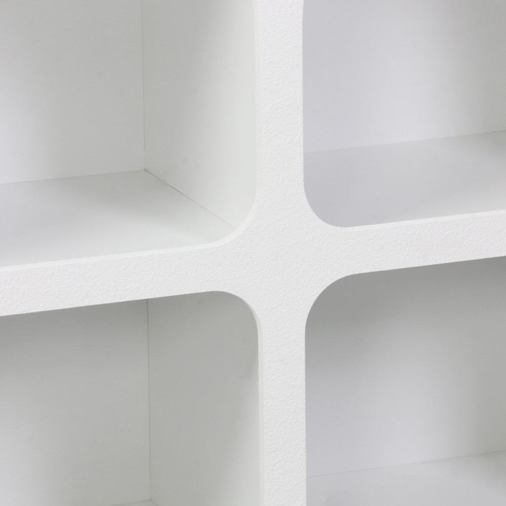 Μπουφές Emersi pakoworld με ράφια mdf σε λευκή απόχρωση 120x35x76εκ