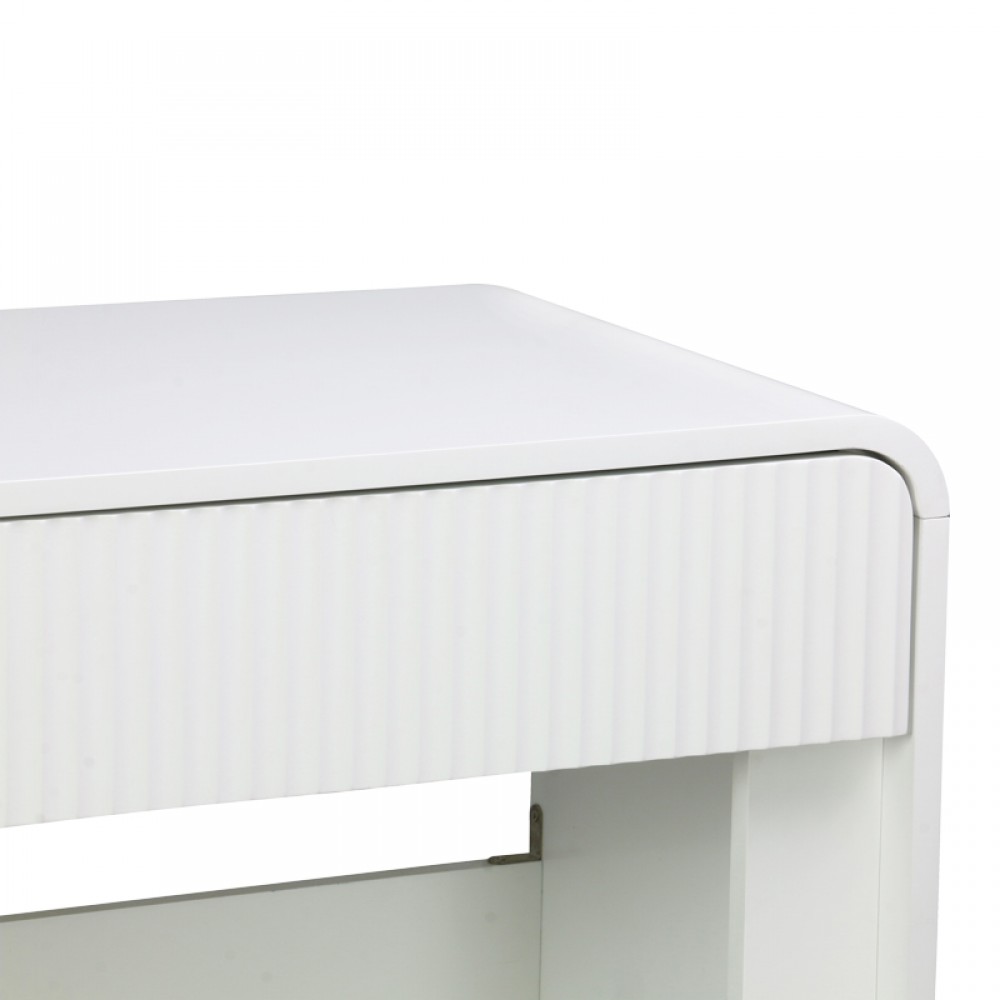 Κονσόλα Zeplen pakoworld λευκό mdf 110x38x75εκ