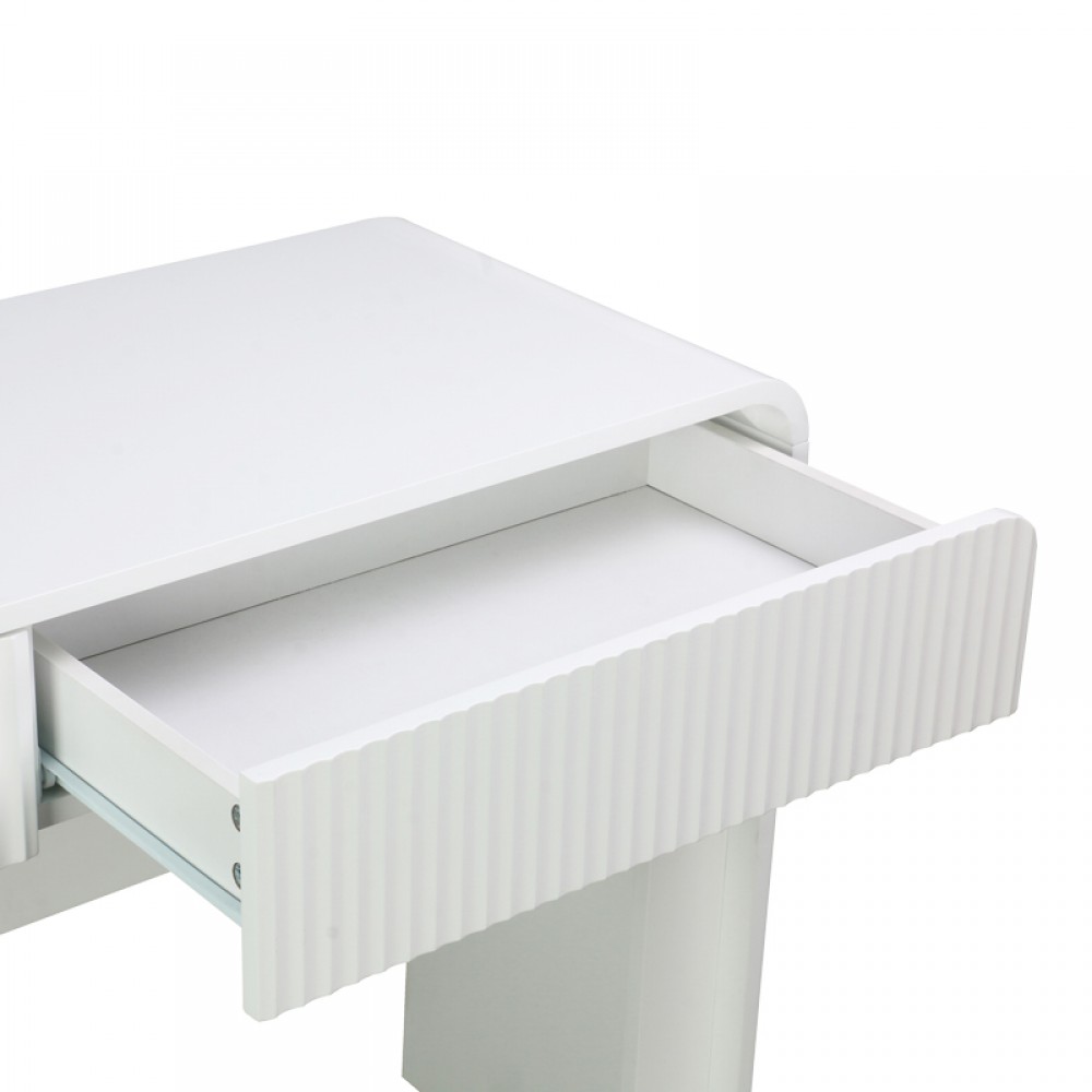 Κονσόλα Zeplen pakoworld λευκό mdf 110x38x75εκ