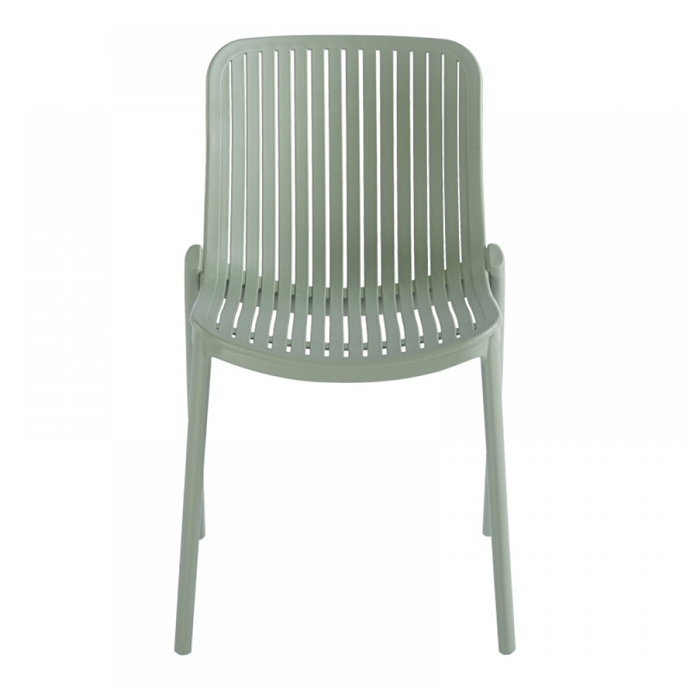 Καρέκλα Teragi στοιβαζόμενη pakoworld pp με UV protection μέντα 58x43.5x82εκ