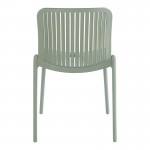 Καρέκλα Teragi στοιβαζόμενη pakoworld pp με UV protection μέντα 58x43.5x82εκ