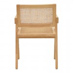 Πολυθρόνα Kalen pakoworld φυσικό rubberwood 52x59x79εκ