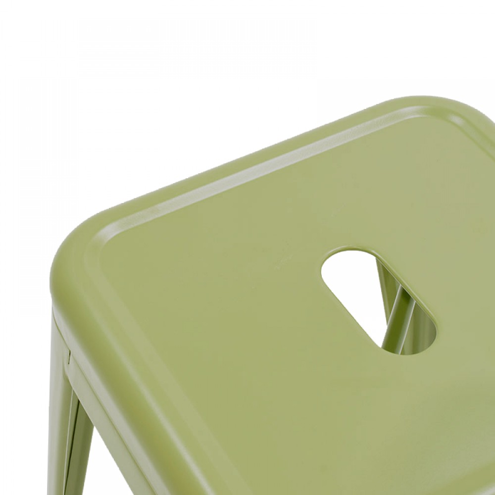 Σκαμπό μπαρ Utopia pakoworld μέταλλο σε λαδί απόχρωση 42x42x76εκ