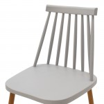 Καρέκλα Aurora pakoworld γκρι pp-φυσικό μεταλλικό πόδι 42x49.5x77εκ