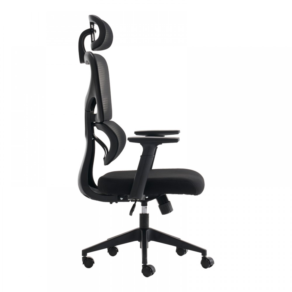 Καρέκλα γραφείου διευθυντή Cadrey pakoworld mesh μαύρο 67x64x120-128εκ