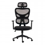 Καρέκλα γραφείου διευθυντή Cadrey pakoworld mesh μαύρο 67x64x120-128εκ