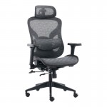 Καρέκλα γραφείου εργασίας Mesgo pakoworld μαύρο-γκρι 68x67-72x110-136εκ