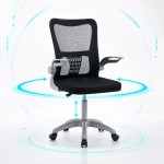 Καρέκλα γραφείου εργασίας Annalise pakoworld μαύρο mesh 57x53x100εκ