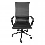 Καρέκλα γραφείου διευθυντή Valter pakoworld pu μαύρο 55.5x58x108εκ