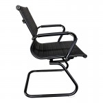 Καρέκλα γραφείου επισκέπτη Valter pakoworld pu μαύρο 55.5x48x88εκ