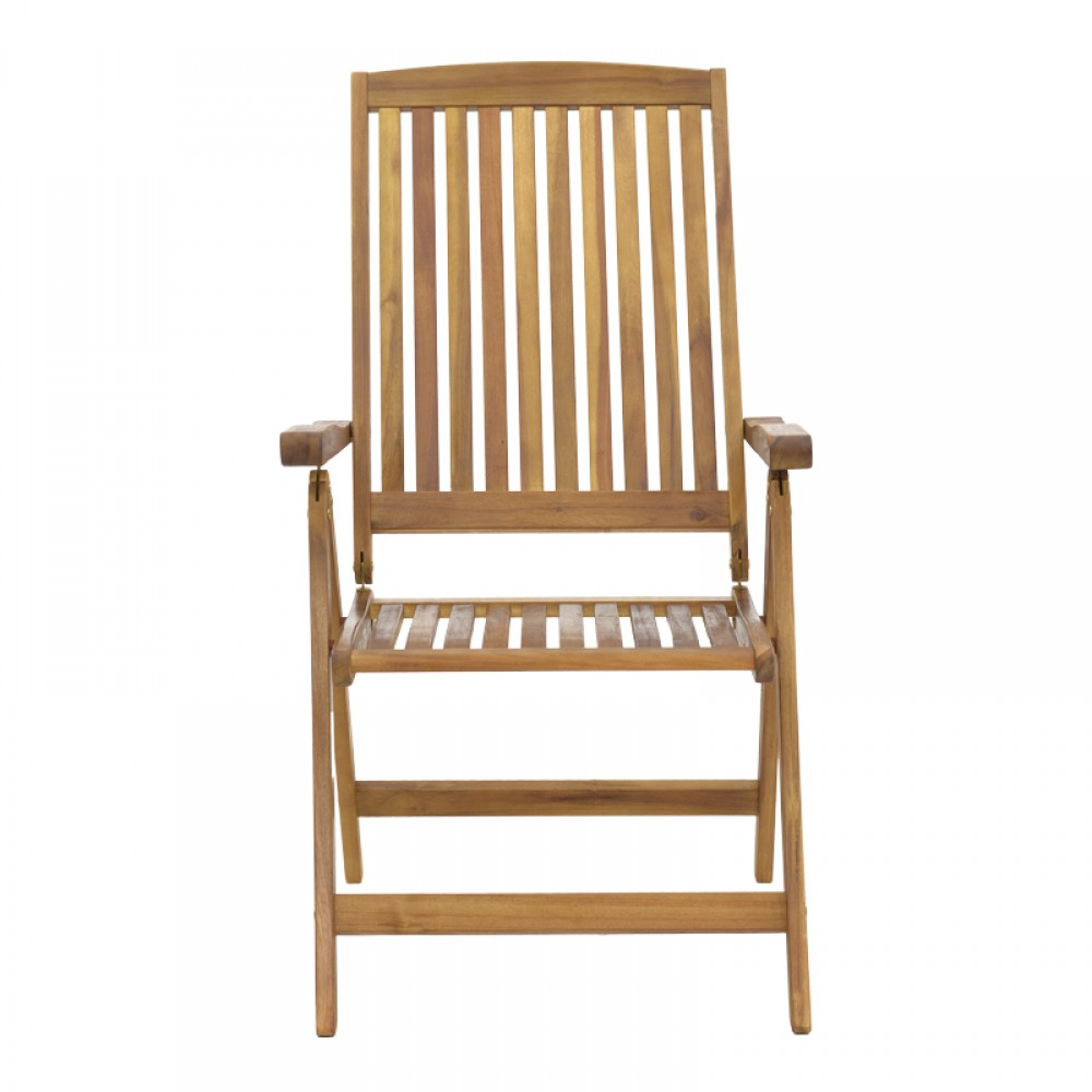 Τραπεζαρία Zerco-Falov pakoworld σετ 5τεμ φυσικό μασίφ ξύλο ακακίας 130x80x72εκ