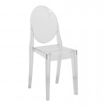 Καρέκλα Narova pakoworld διάφανο PC 40x45x92εκ