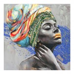 Πίνακας σε καμβά Africana Inart 100x3x100εκ