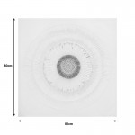 Πίνακας σε καμβά Circled Inart 80x3x80εκ