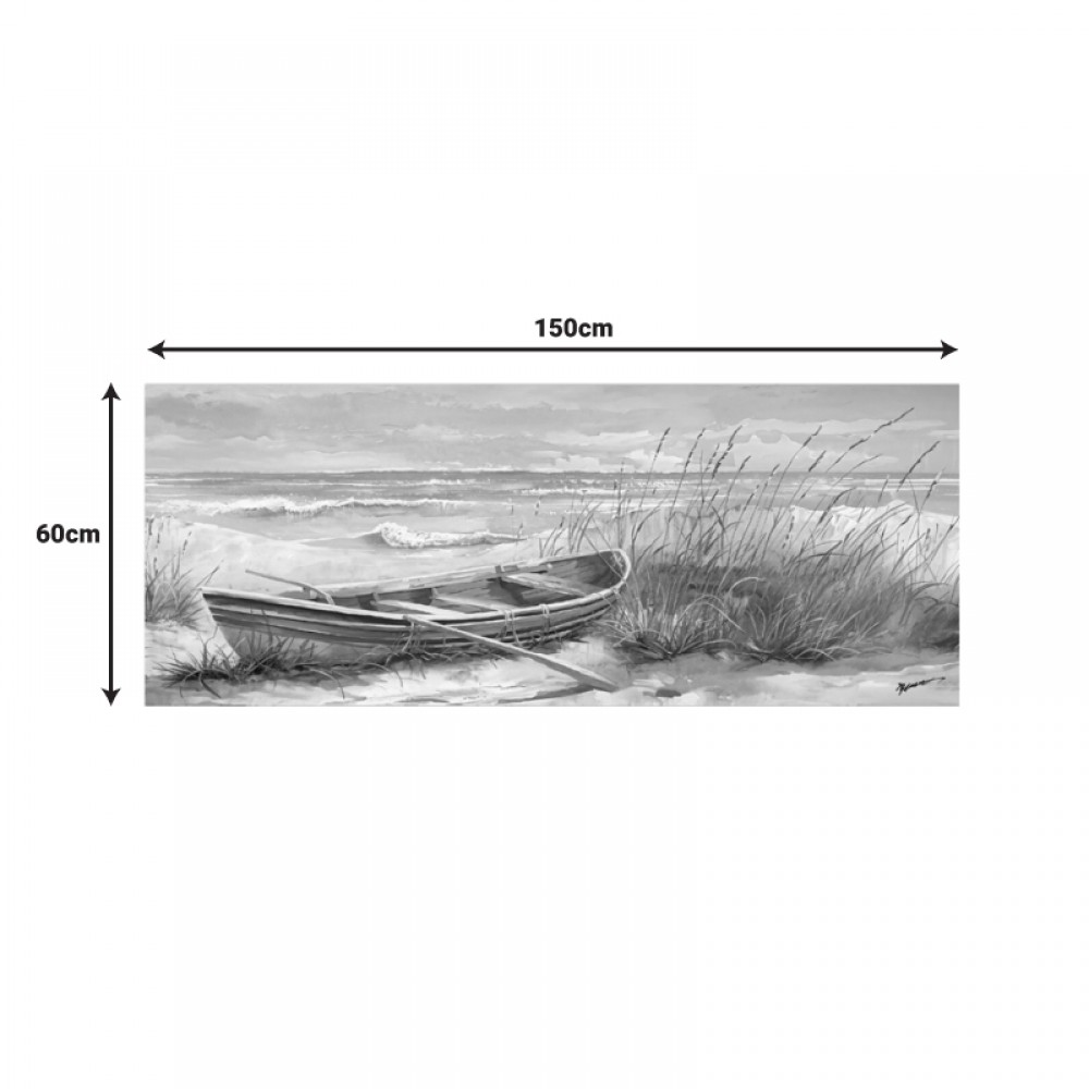 Πίνακας σε καμβά Barcu Inart με πλαίσιο 150x3.5x60εκ