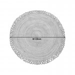 Χαλί Prejo Inart γιούτα σε φυσική απόχρωση Φ120x1εκ