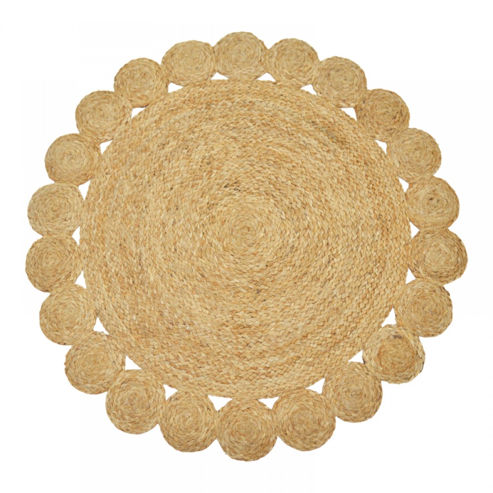 Χαλί Voni Inart φυσικό γιούτα Φ150x1εκ