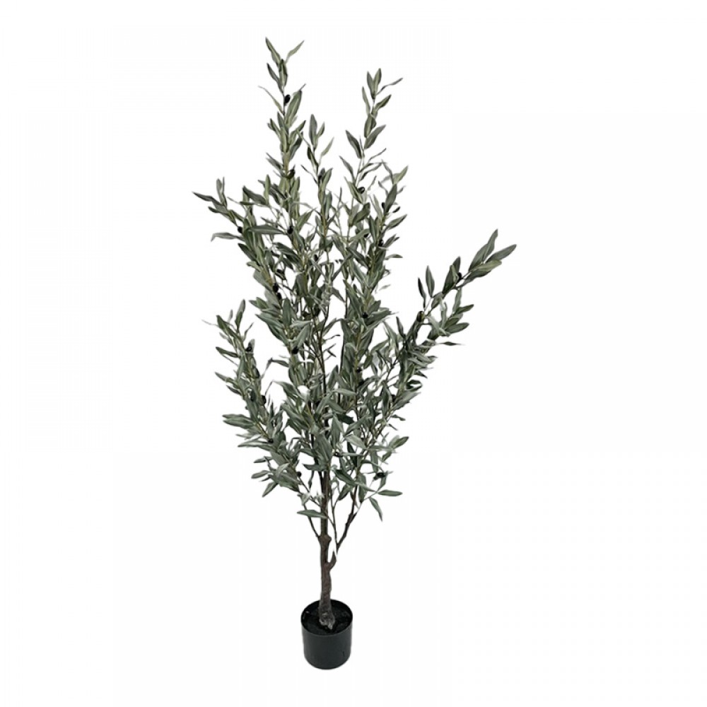 Διακοσμητικό φυτό Olive tree II σε γλάστρα Inart πράσινο pp Υ160εκ
