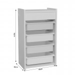 Συρταριέρα με καλάθια Toyli pakoworld πολύχρωμο 45x30x78εκ