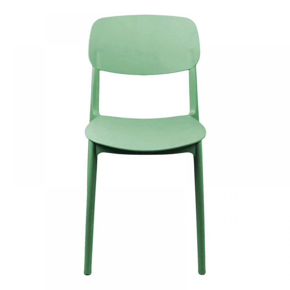 Καρέκλα Berdian pakoworld στοιβαζόμενη pp σε μέντα απόχρωση 38x49x79εκ