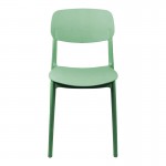 Καρέκλα Berdian pakoworld στοιβαζόμενη pp σε μέντα απόχρωση 38x49x79εκ