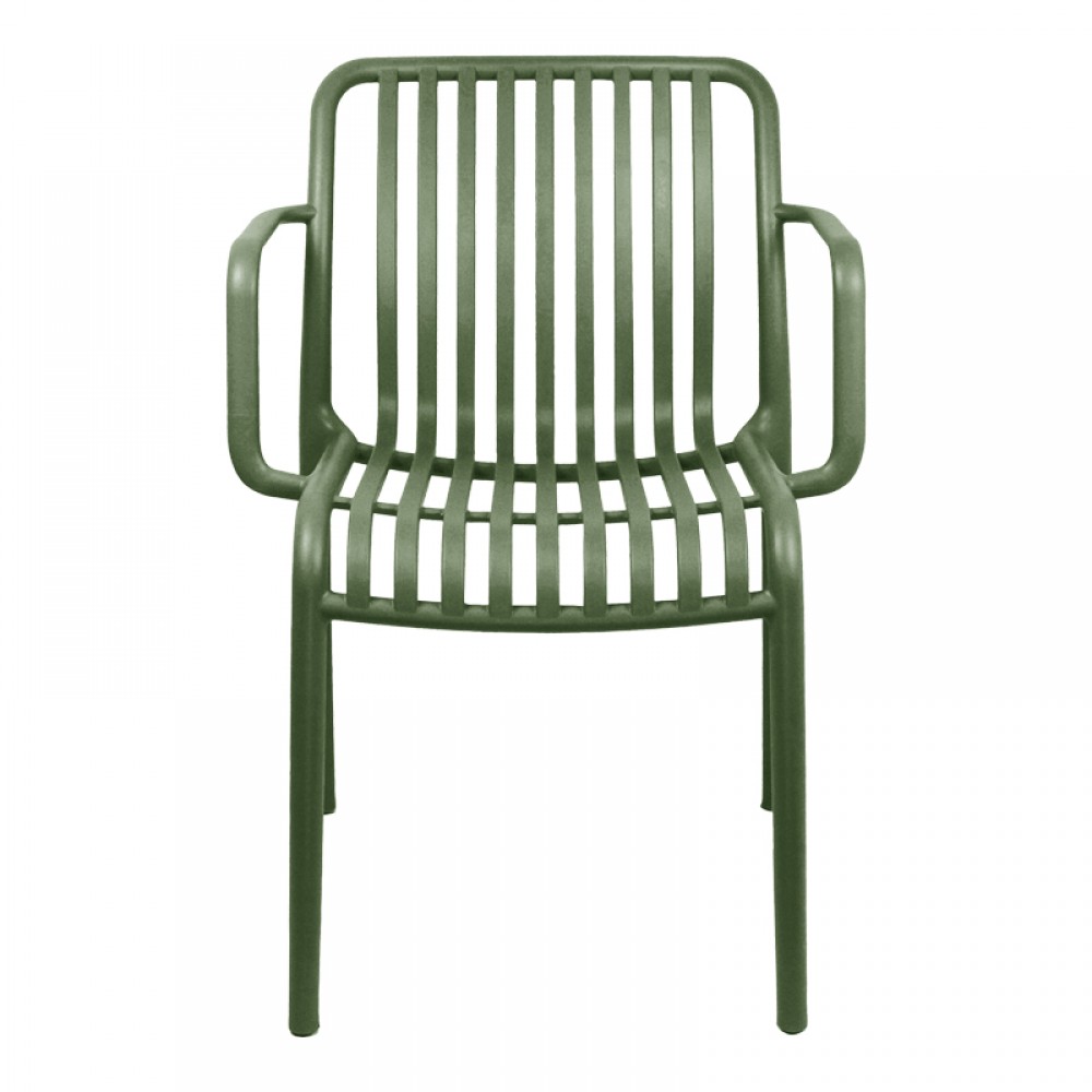 Πολυθρόνα Zoi pakoworld pp σε σκούρο πράσινο απόχρωση 55.5x57.5x79εκ