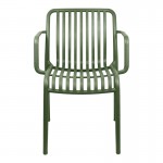 Πολυθρόνα Zoi pakoworld pp σε σκούρο πράσινο απόχρωση 55.5x57.5x79εκ