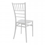 Καρέκλα Tiffany Ι pakoworld pp σε λευκή απόχρωση 38.5x46.5x87εκ