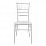 Καρέκλα Tiffany Ι pakoworld pp σε λευκή απόχρωση 38.5x46.5x87εκ