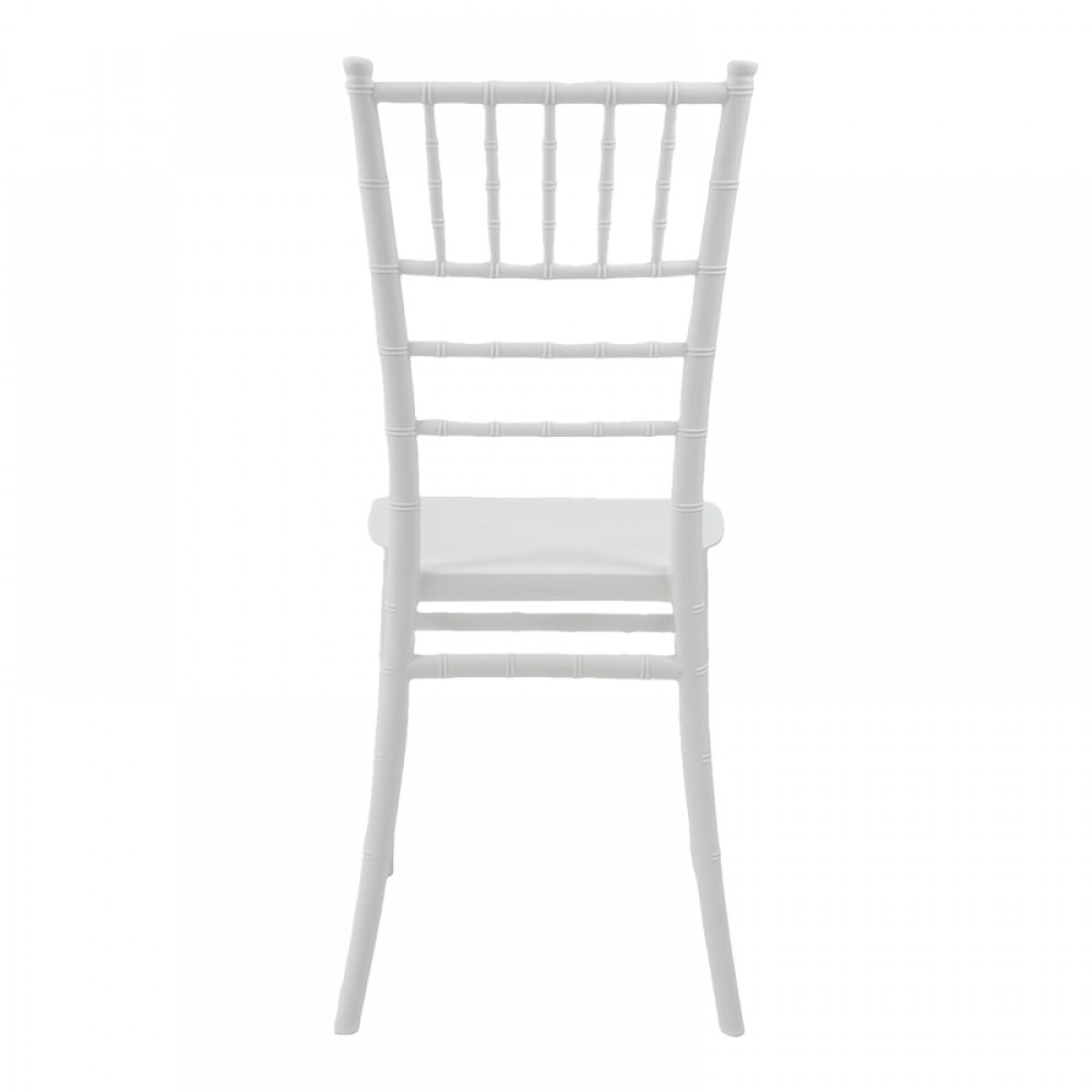 Καρέκλα Tiffany Ι pakoworld pp σε λευκή απόχρωση 38.5x46.5x87εκ