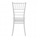 Καρέκλα Tiffany Ι pakoworld pp σε λευκή απόχρωση 38.5x46.5x87εκ