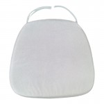 Μαξιλάρι αδιάβροχο Tiffany I pakoworld ύφασμα σε λευκή απόχρωση 39.5x38x2.5εκ