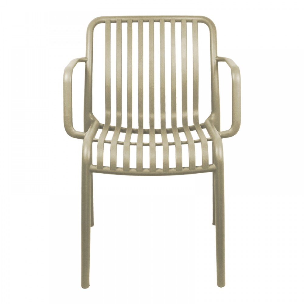 Πολυθρόνα Zoi pakoworld pp cappuccino 55.5x57.5x79εκ