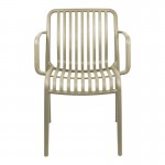 Πολυθρόνα Zoi pakoworld pp cappuccino 55.5x57.5x79εκ