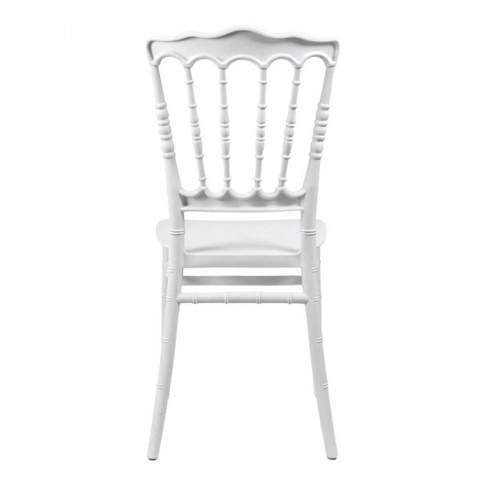 Καρέκλα Napoleon pakoworld pp λευκή 38,5x46,5x89εκ