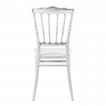 Καρέκλα Napoleon pakoworld pp λευκή 38,5x46,5x89εκ