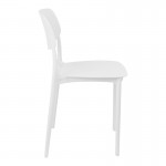 Καρέκλα Berdian pakoworld στοιβαζόμενη pp λευκό 38x49x79εκ