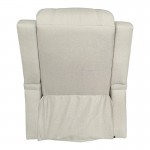 Πολυθρόνα relax με μηχανισμό massage Gessel pakoworld μπεζ ύφασμα 80x90x98εκ